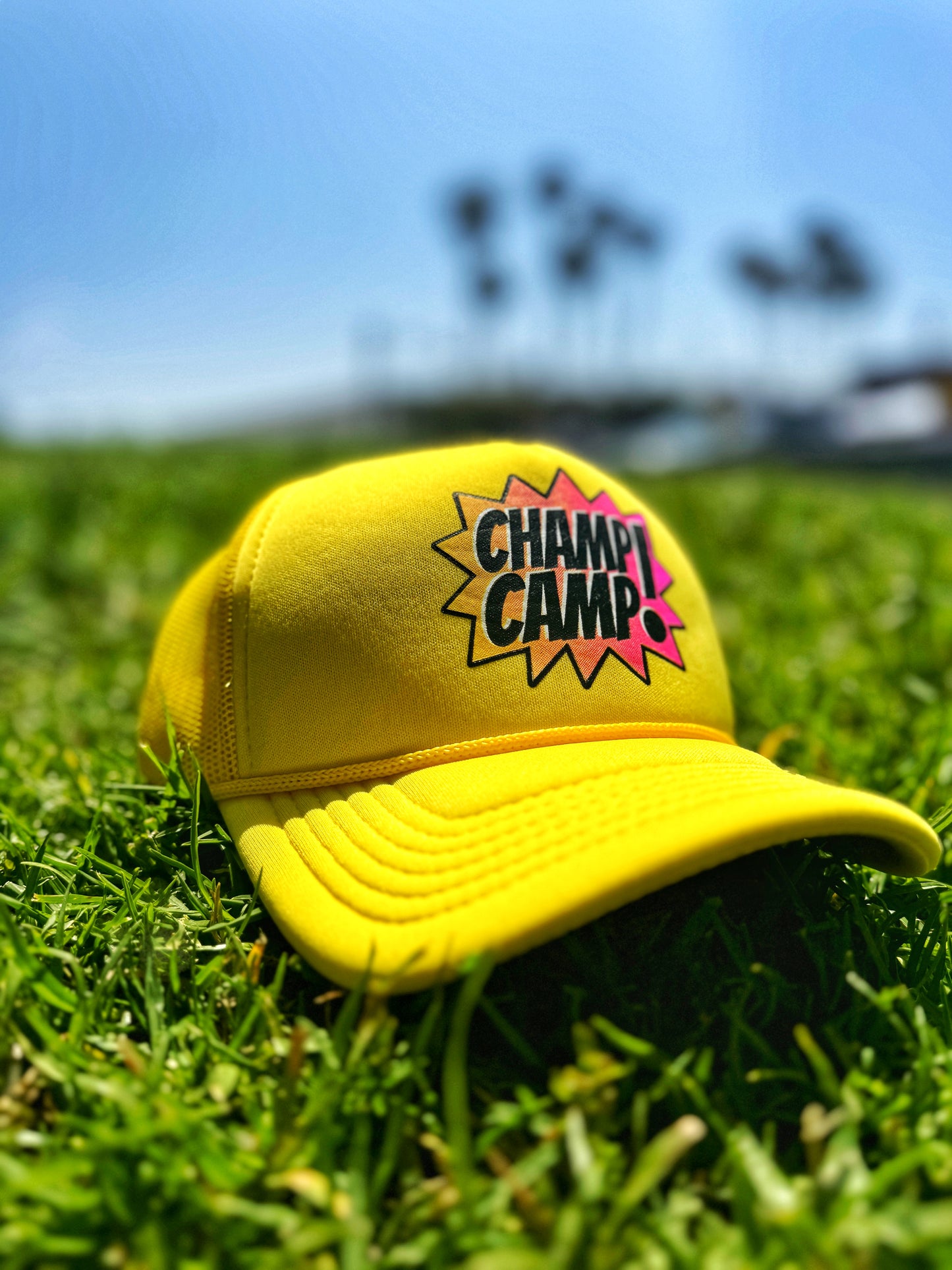 Champ Camp Kids POW Trucker | Yellow