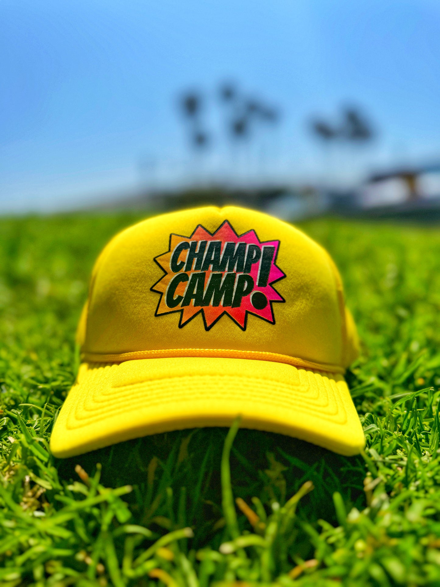 Champ Camp Kids POW Trucker | Yellow