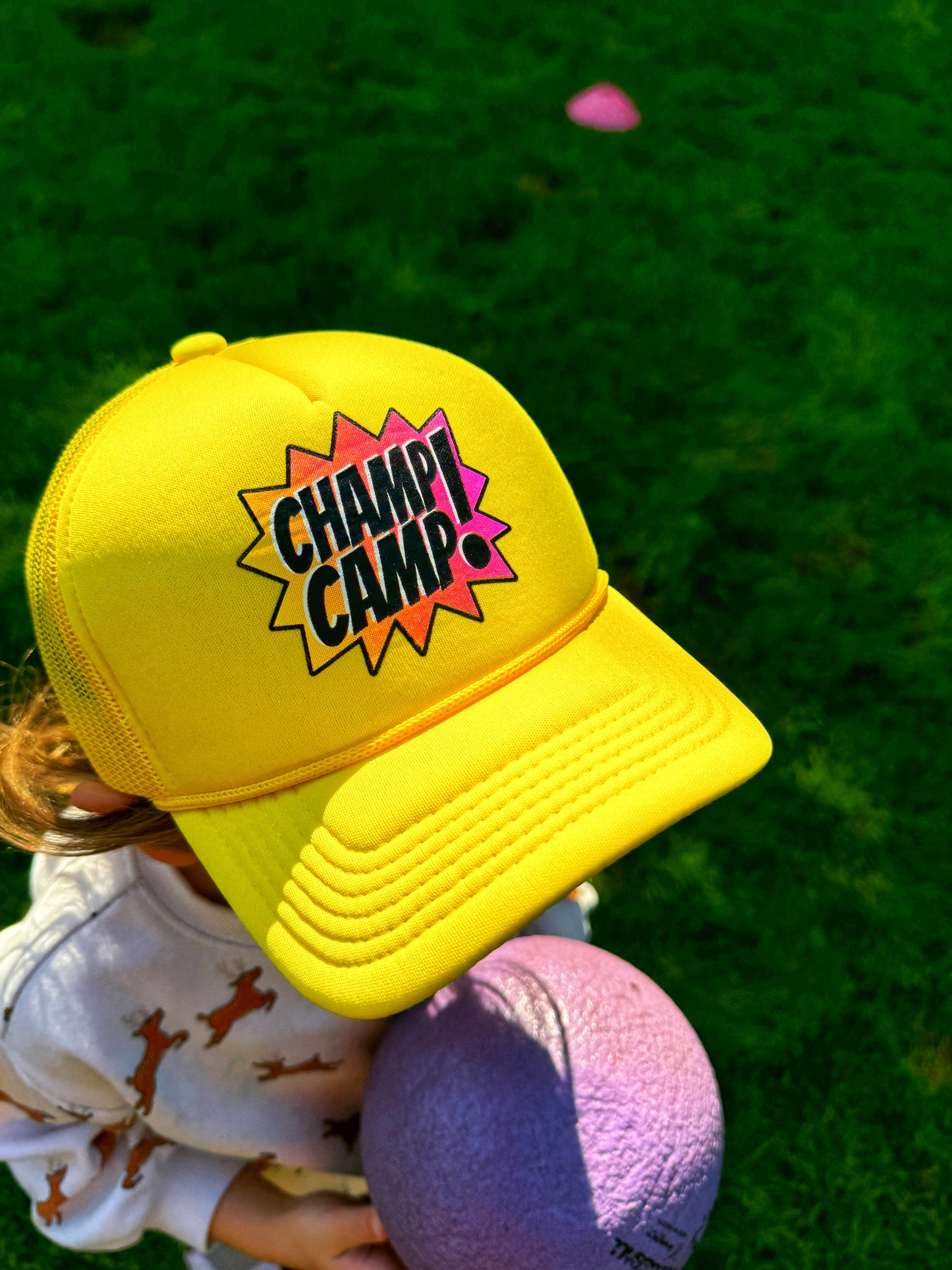 Champ Camp Kids POW Trucker | Yellow