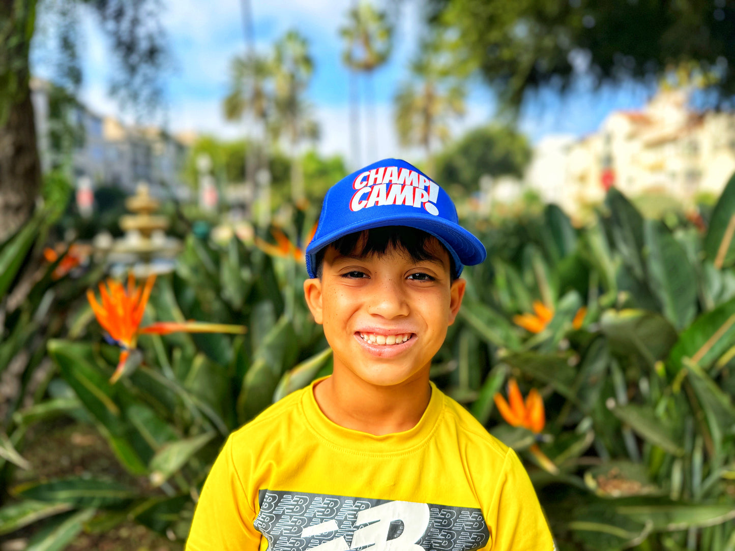Champ Camp Kids STACKED Trucker | True Blue