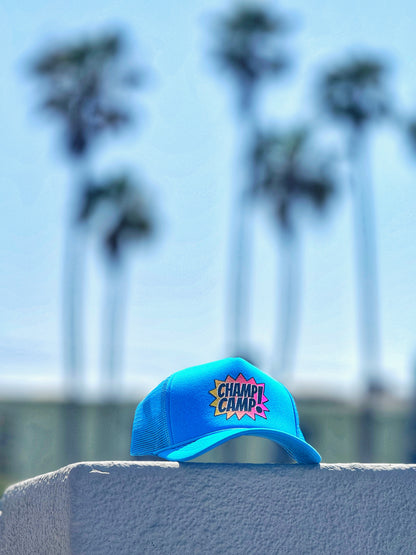 Champ Camp Adults POW Trucker | Bright Blue