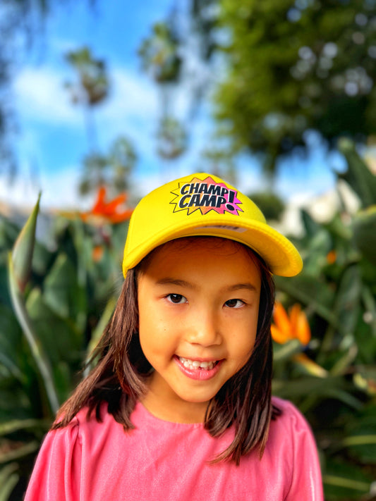 Champ Camp Kids POW Trucker | Yellow